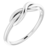14K White Infinity-Style Ring - 51749101P photo