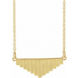 14K Yellow 18 Geometric Necklace - 86935606P photo