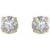 14K Yellow 3/4 CTW Diamond Earrings - 187460062P photo 2