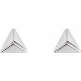 Platinum Pyramid Earrings - 86536603P photo 2