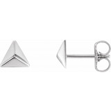 Platinum Pyramid Earrings - 86536603P photo