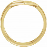 14K Yellow Double Row V Ring - 51547102P photo 2