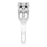 14K White 1/3 CTW Diamond Stackable Ring - 124012600P photo 4