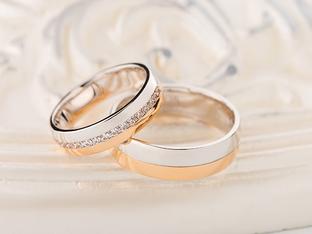 Duo Tone Wedding Bands